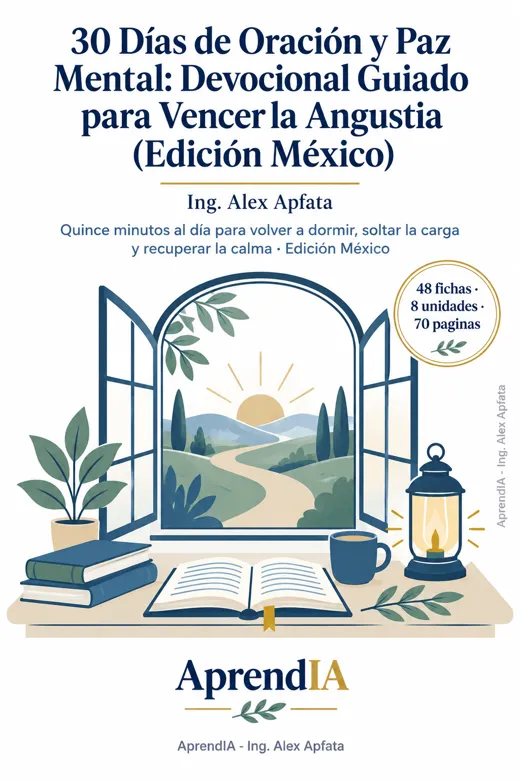 Portada: 30 Días de Oración y Paz Mental: Devocional Guiado para Vencer la Angustia (Edición México)