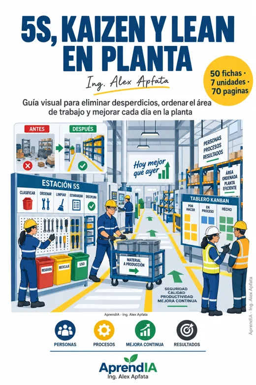 Portada: 5S, Kaizen y Lean en Planta
