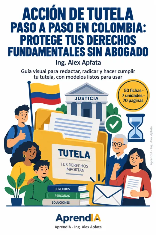 Portada: Acción de Tutela paso a paso en Colombia: protege tus derechos fundamentales sin abogado
