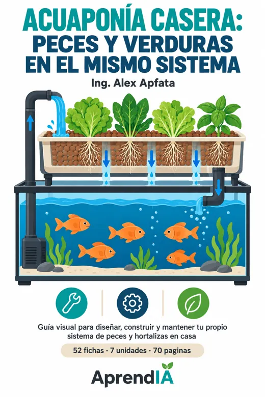 Portada: Acuaponía Casera: Peces y Verduras en el Mismo Sistema