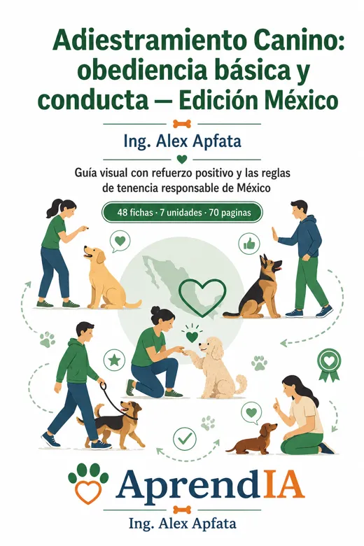 Portada de Adiestramiento Canino: obediencia básica y conducta — Edición México