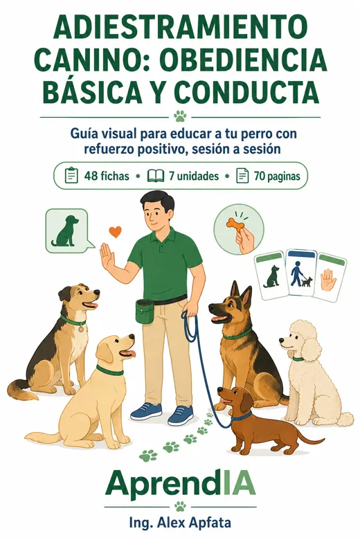 Portada de Adiestramiento Canino: obediencia básica y conducta