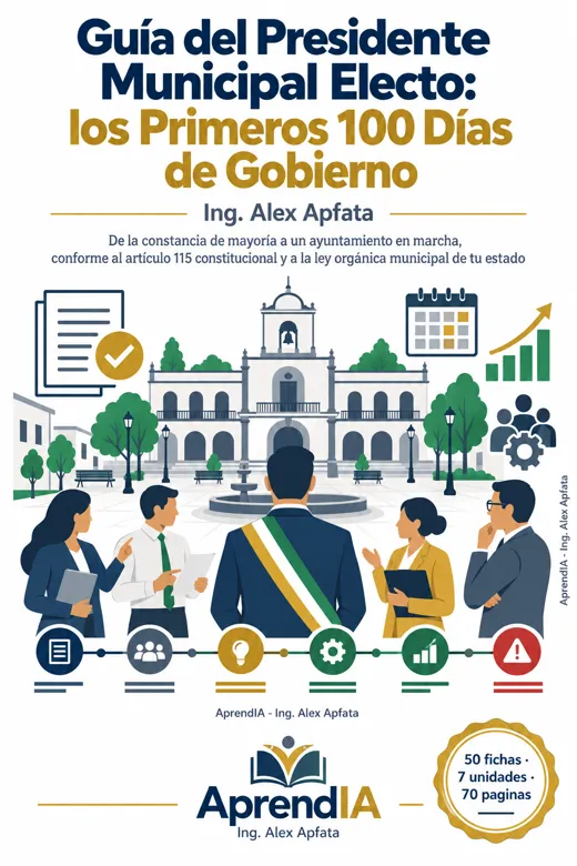 Portada: Guía del Presidente Municipal Electo: los Primeros 100 Días de Gobierno