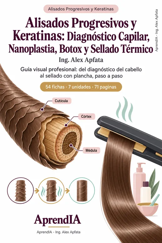 Portada: Alisados Progresivos y Keratinas: Diagnóstico Capilar, Nanoplastia, Botox y Sellado Térmico