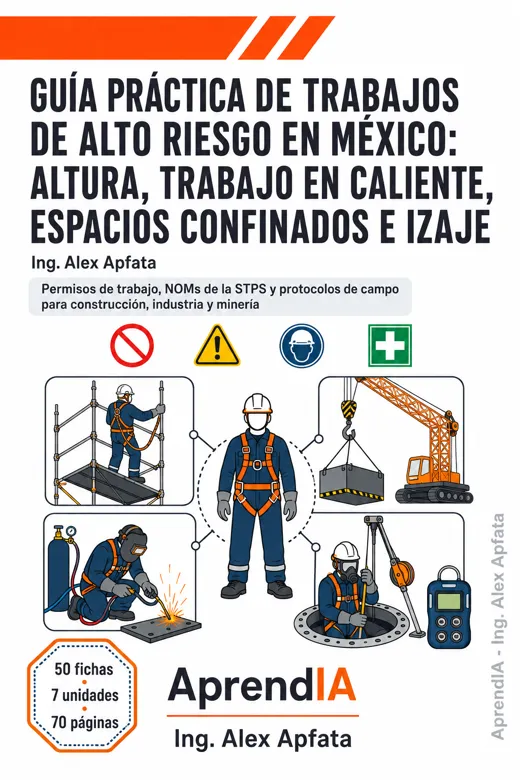 Portada de Guía Práctica de Trabajos de Alto Riesgo en México: Altura, Trabajo en Caliente, Espacios Confinados e Izaje