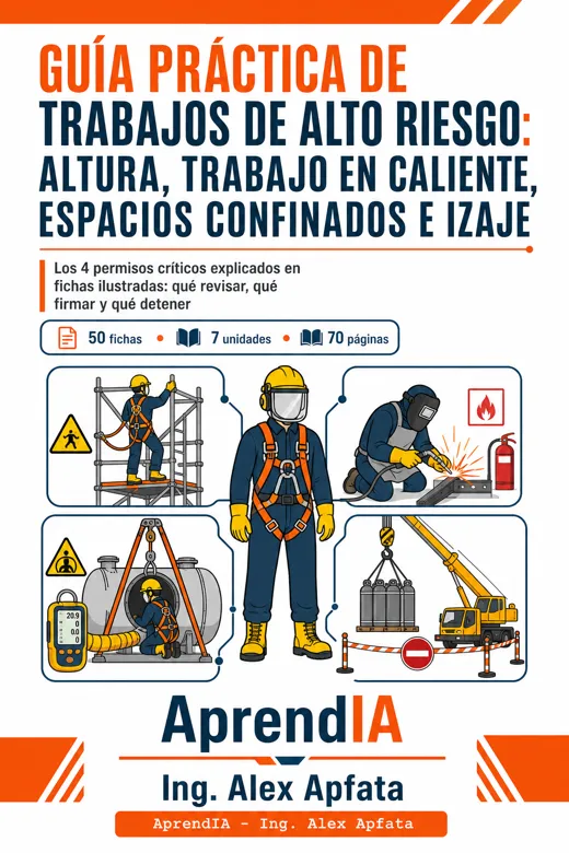 Portada de Guía Práctica de Trabajos de Alto Riesgo: Altura, Trabajo en Caliente, Espacios Confinados e Izaje