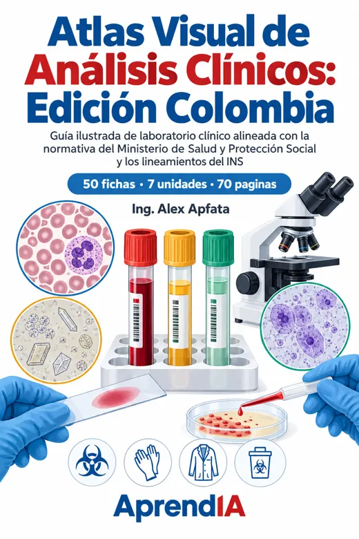 Portada: Atlas Visual de Análisis Clínicos: Edición Colombia