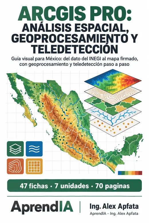 Portada: ArcGIS Pro: Análisis Espacial, Geoprocesamiento y Teledetección