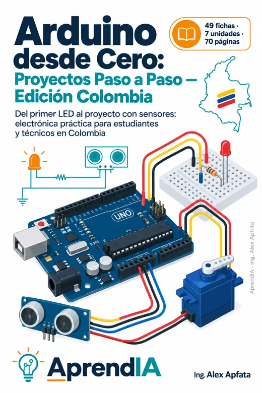 Portada: Arduino desde Cero: Proyectos Paso a Paso — Edición Colombia