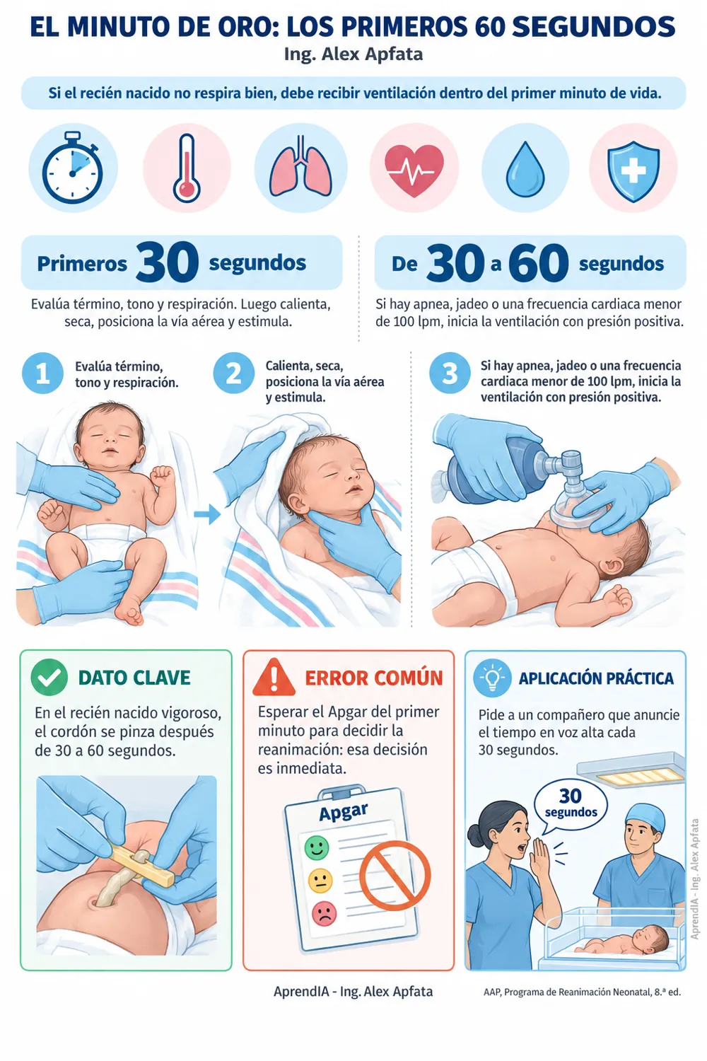 Página real 1 de Atención Inmediata del Recién Nacido: Test de Apgar, Silverman-Anderson, Aspiración y Cuidados del Cordón