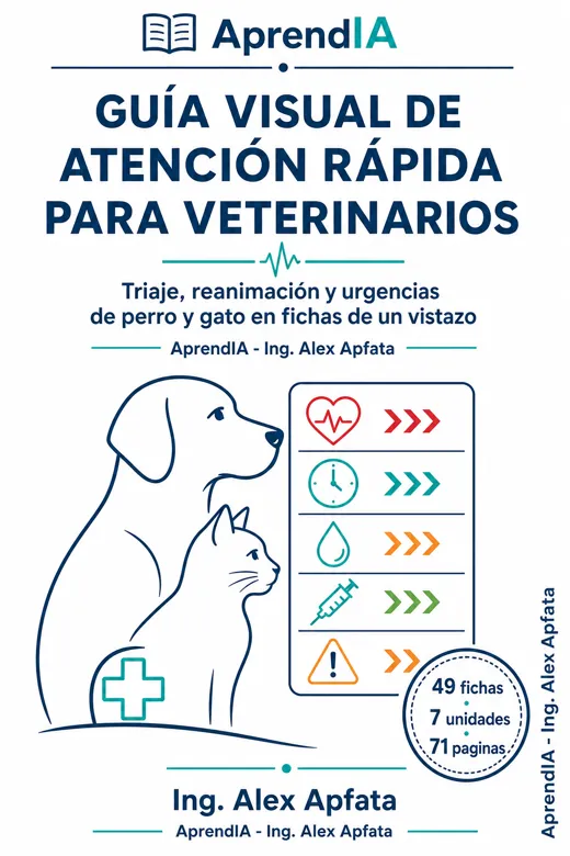 Portada de Guía Visual de Atención Rápida para Veterinarios