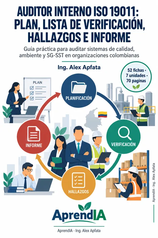 Portada: Auditor Interno ISO 19011: Plan, Lista de Verificación, Hallazgos e Informe