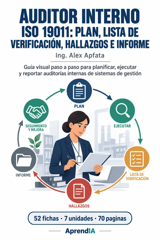 Portada: Auditor Interno ISO 19011: Plan, Lista de Verificación, Hallazgos e Informe