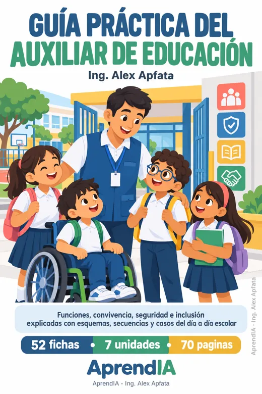 Portada: Guía Práctica del Auxiliar de Educación