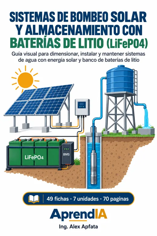 Portada: Sistemas de Bombeo Solar y Almacenamiento con Baterías de Litio (LiFePO4)