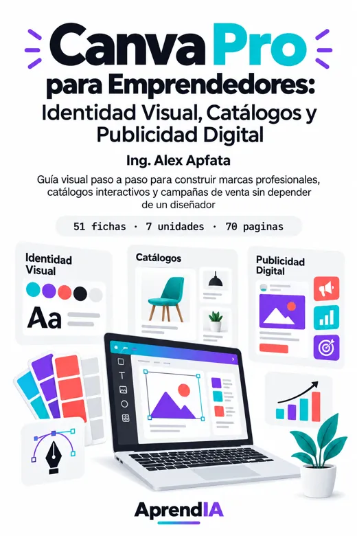 Portada: Canva Pro para Emprendedores: Identidad Visual, Catálogos y Publicidad Digital