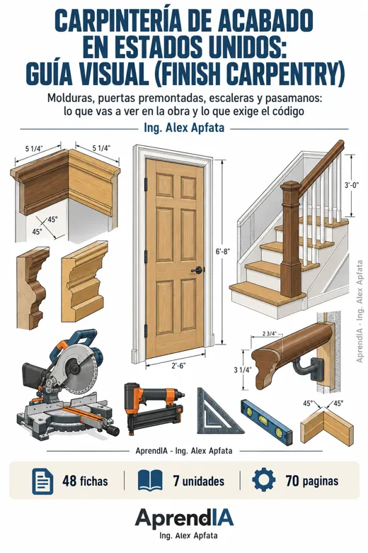 Portada: Carpintería de Acabado en Estados Unidos: Guía Visual (Finish Carpentry)