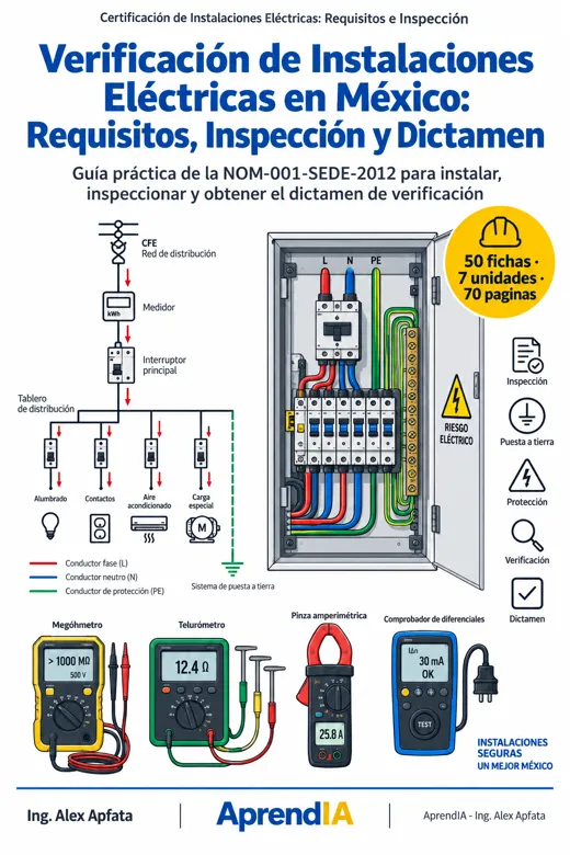 Portada de Verificación de Instalaciones Eléctricas en México: Requisitos, Inspección y Dictamen