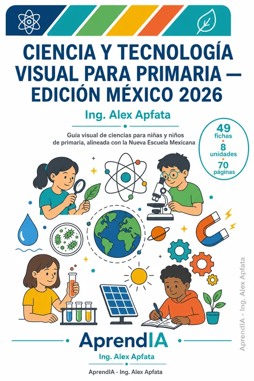 Portada de Ciencia y Tecnología Visual para Primaria — Edición México 2026