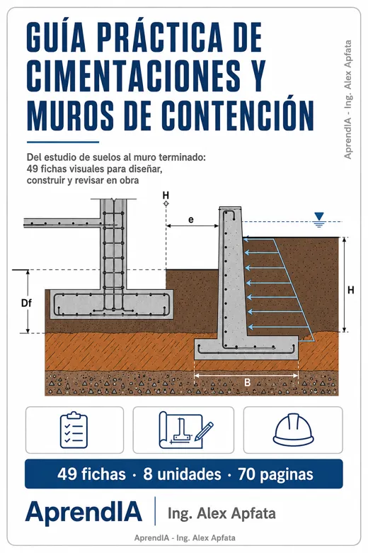 Portada de Guía Práctica de Cimentaciones y Muros de Contención