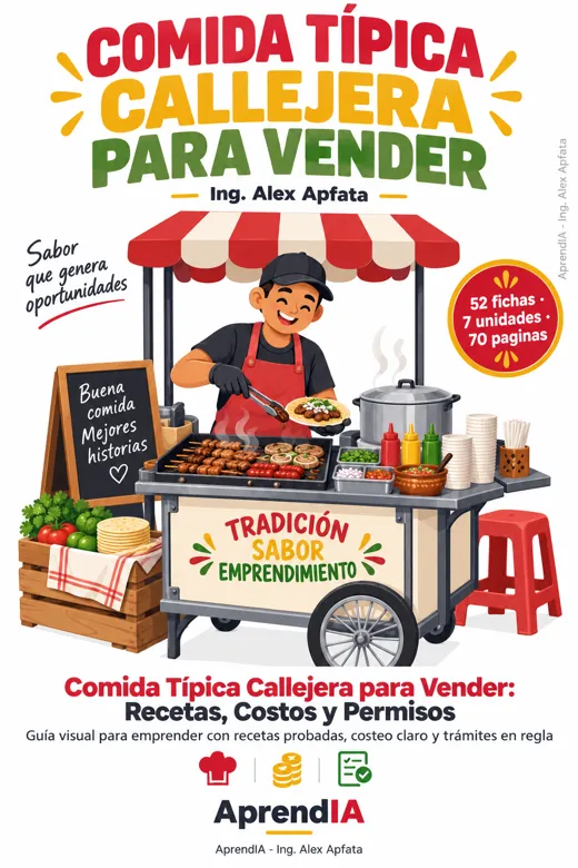 Portada: Comida Típica Callejera para Vender: Recetas, Costos y Permisos