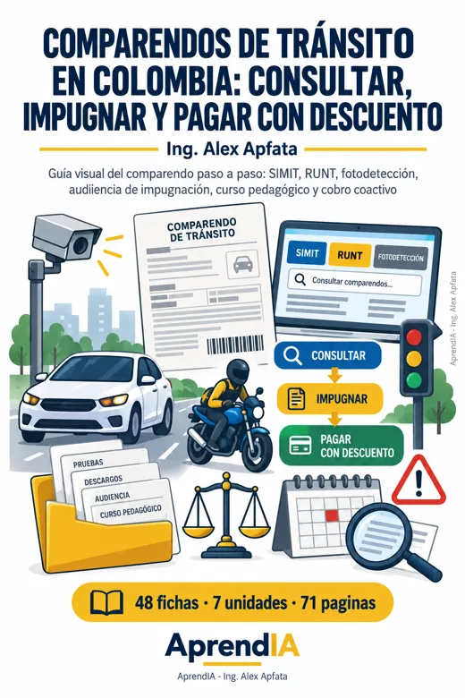 Portada: Comparendos de Tránsito en Colombia: consultar, impugnar y pagar con descuento