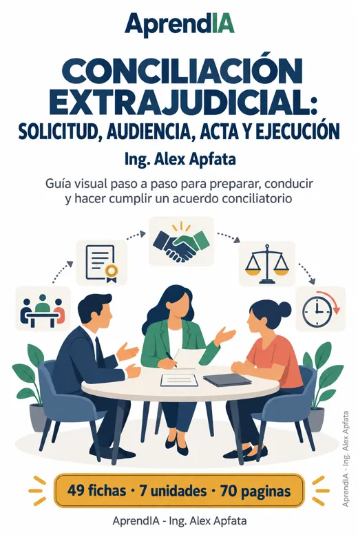 Portada: Cuaderno Práctico de Conciliación Extrajudicial