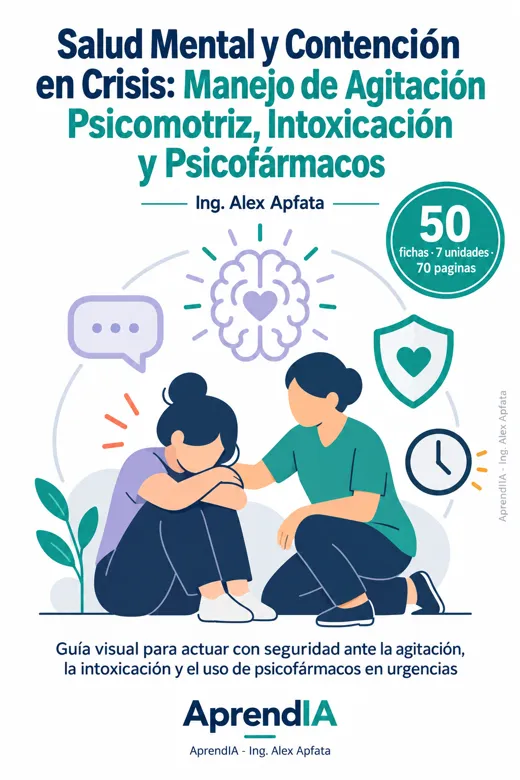 Portada: Salud Mental y Contención en Crisis: Manejo de Agitación Psicomotriz, Intoxicación y Psicofármacos