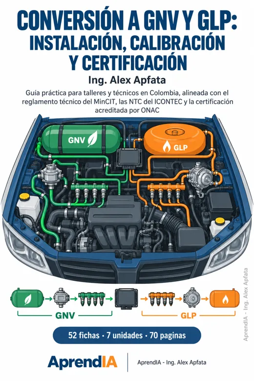 Portada de Conversión a GNV y GLP: Instalación, Calibración y Certificación