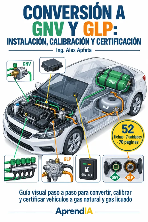 Portada: Conversión a GNV y GLP: Instalación, Calibración y Certificación