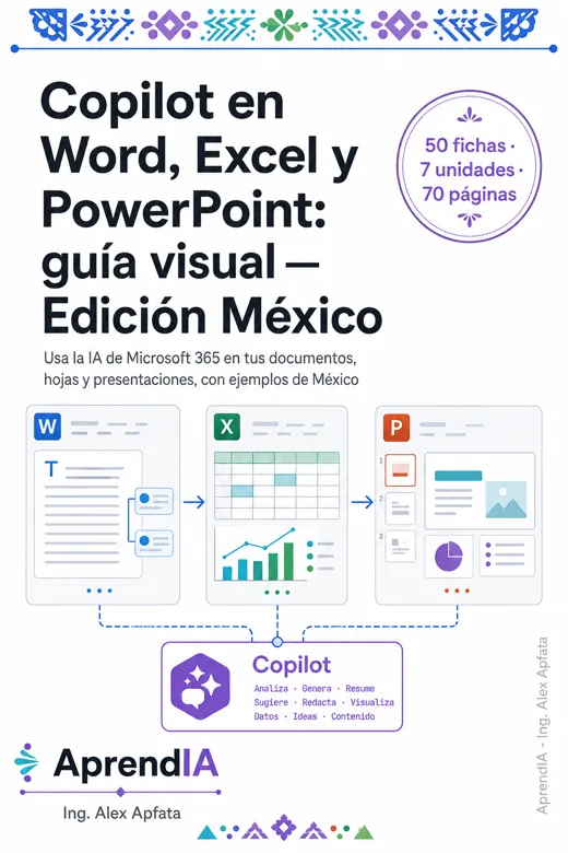 Portada de Copilot en Word, Excel y PowerPoint: guía visual — Edición México