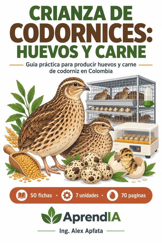 Portada: Crianza de Codornices: Huevos y Carne