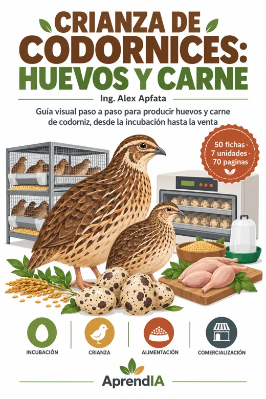 Portada: Crianza de Codornices: Huevos y Carne