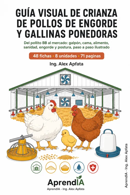 Portada de Guía Visual de Crianza de Pollos de Engorde y Gallinas Ponedoras