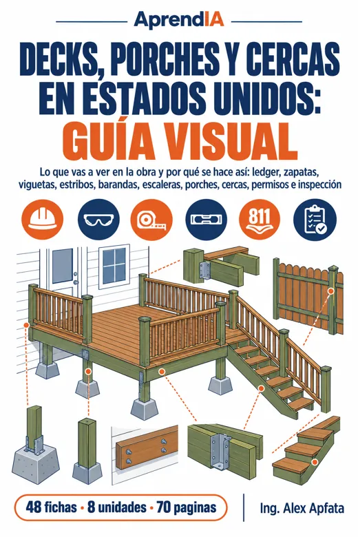Portada: Decks, Porches y Cercas en Estados Unidos: Guía Visual