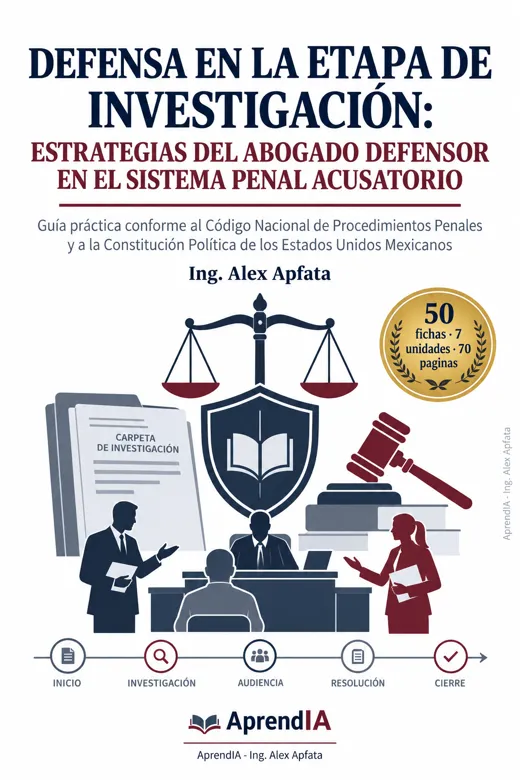 Portada de Defensa en la Etapa de Investigación: Estrategias del Abogado Defensor en el Sistema Penal Acusatorio