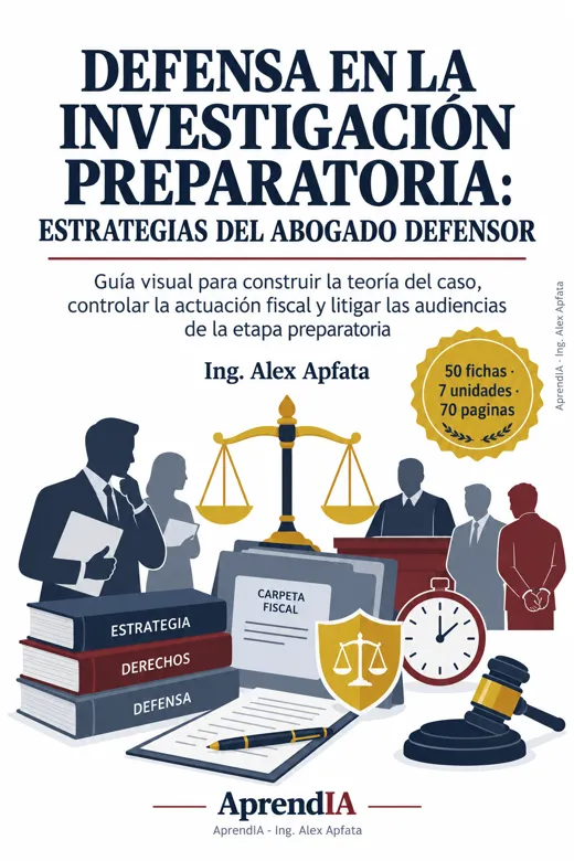 Portada: Defensa en la Investigación Preparatoria: Estrategias del Abogado Defensor