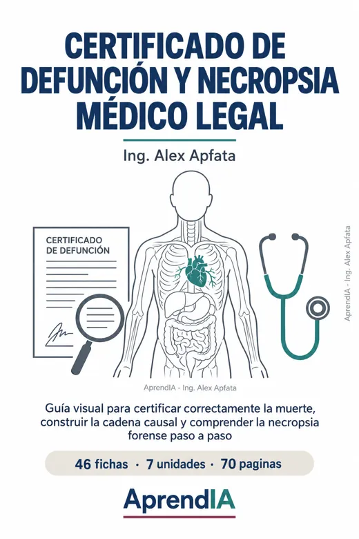 Portada: Certificado de Defunción y Necropsia Médico Legal