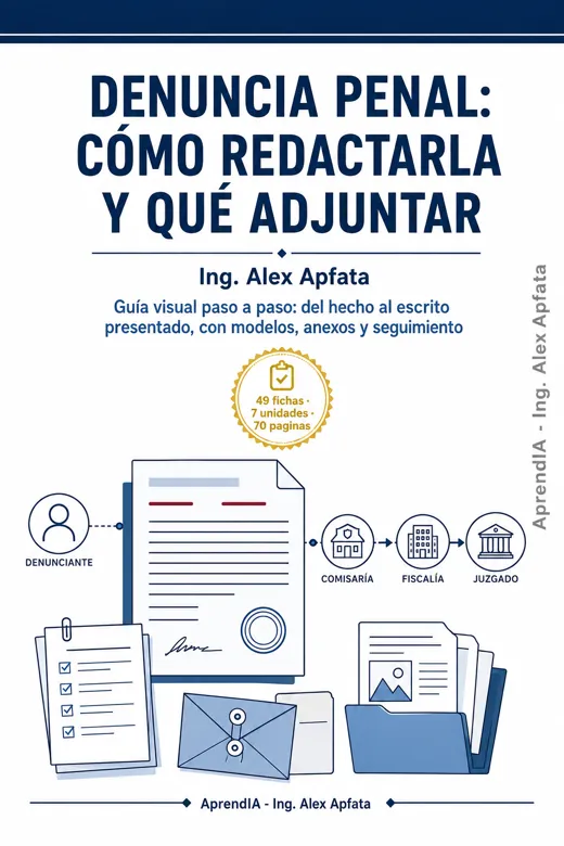 Portada de Denuncia Penal: cómo redactarla y qué adjuntar