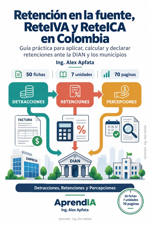Portada: Retención en la fuente, ReteIVA y ReteICA en Colombia
