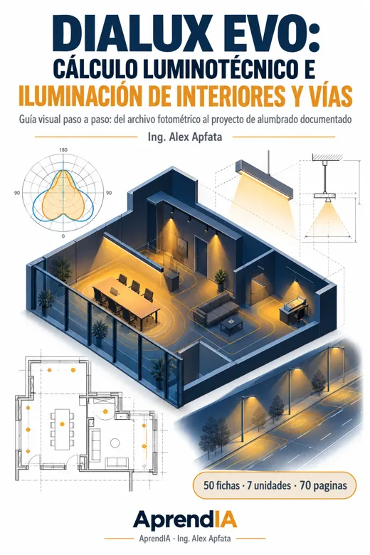Portada: DIALux evo: Cálculo Luminotécnico e Iluminación de Interiores y Vías