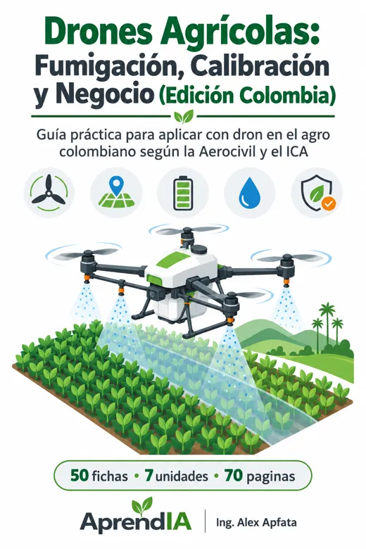 Portada: Drones Agrícolas: Fumigación, Calibración y Negocio (Edición Colombia)
