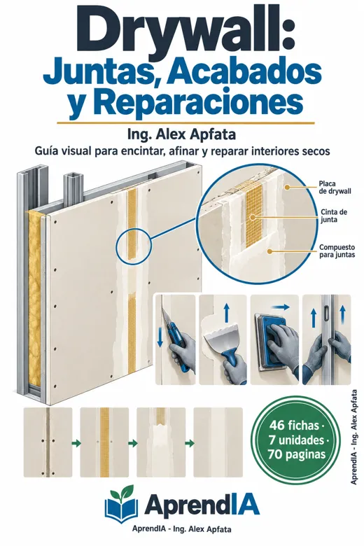 Portada: Drywall: Juntas, Acabados y Reparaciones