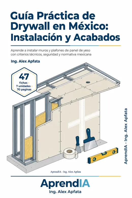 Portada de Guía Práctica de Drywall en México: Instalación y Acabados