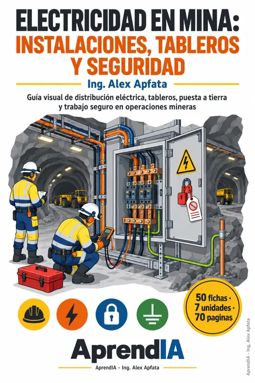 Portada: Electricidad en Mina: Instalaciones, Tableros y Seguridad