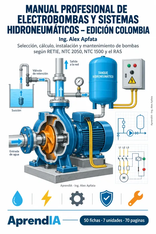 Portada: Manual Profesional de Electrobombas y Sistemas Hidroneumáticos – Edición Colombia