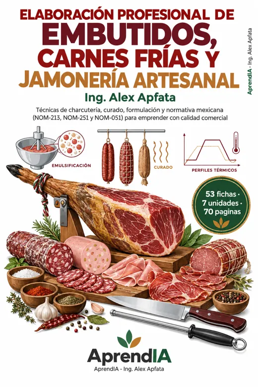 Portada de Elaboración Profesional de Embutidos, Carnes Frías y Jamonería Artesanal