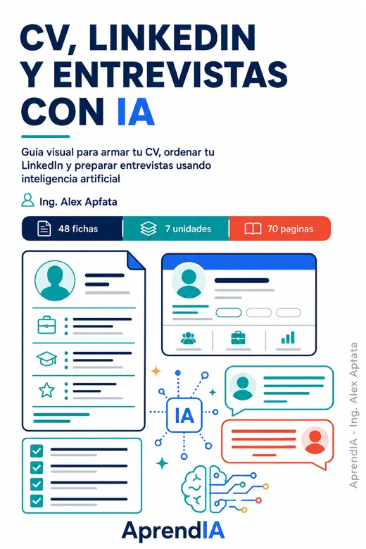 Portada de CV, LinkedIn y Entrevistas con IA