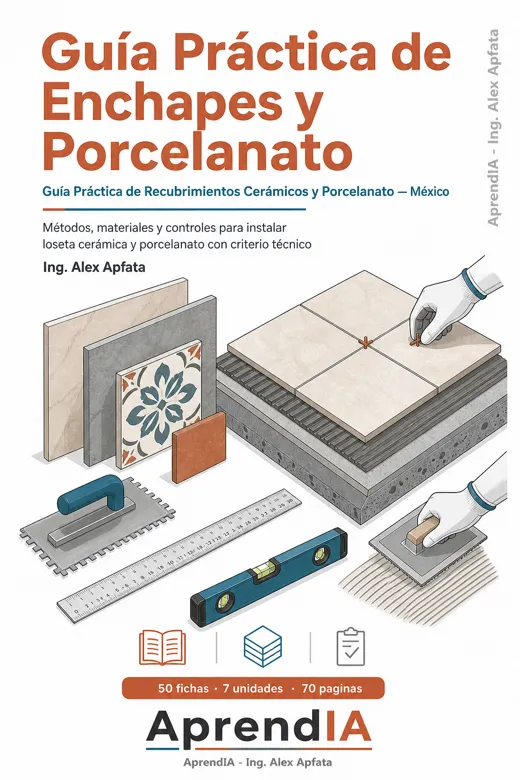 Portada de Guía Práctica de Recubrimientos Cerámicos y Porcelanato — México