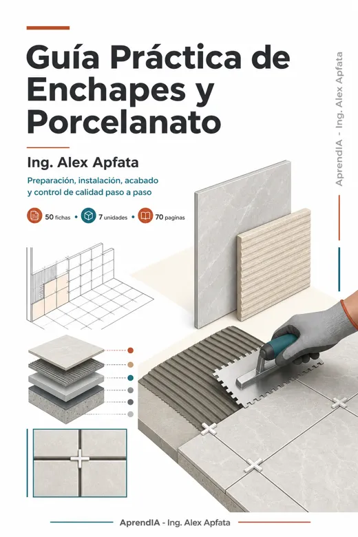 Portada de Guía Práctica de Enchapes y Porcelanato